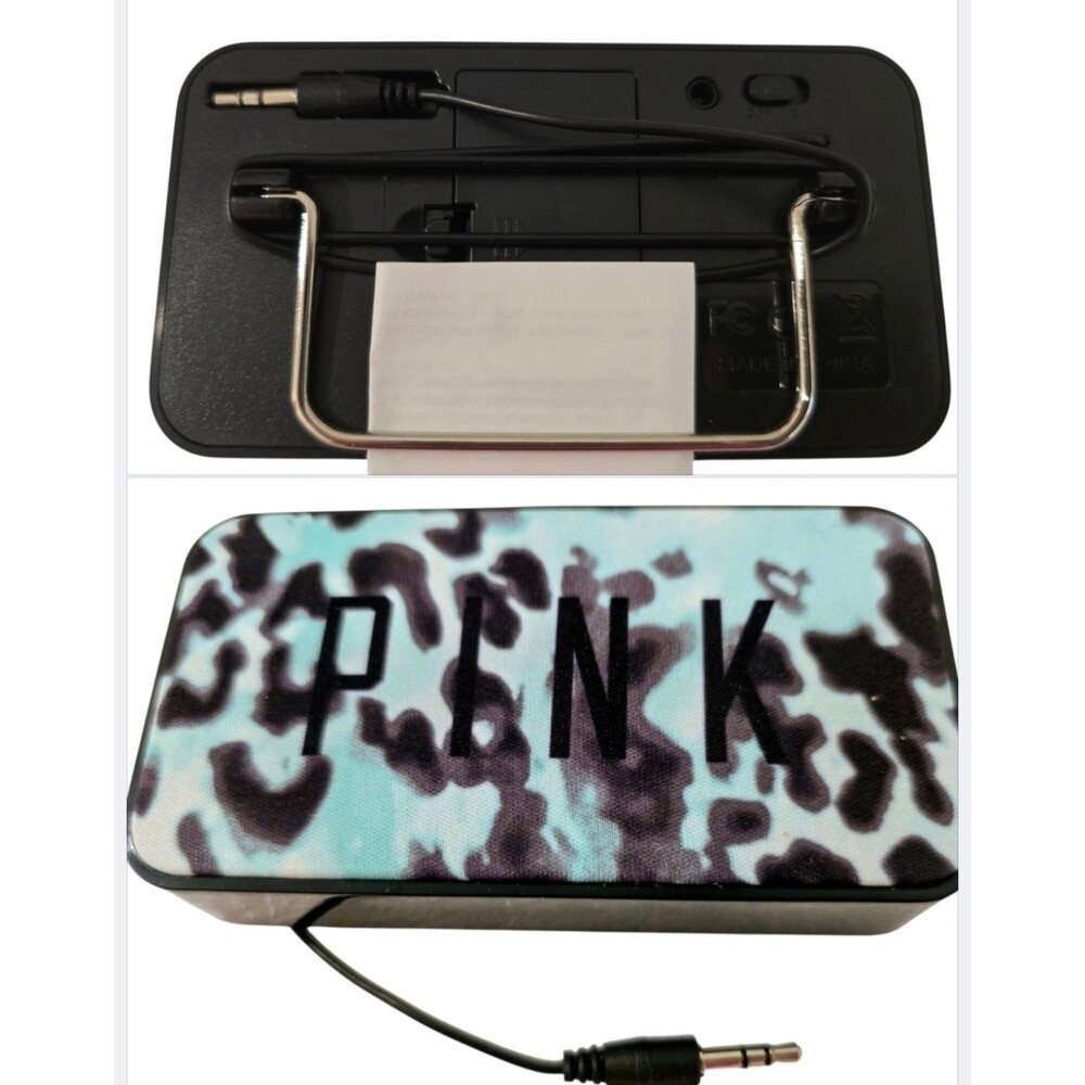 VS PINK Portable Cell Phone Y2K VINTAGE Speaker Box collect plastic Pouch NIB